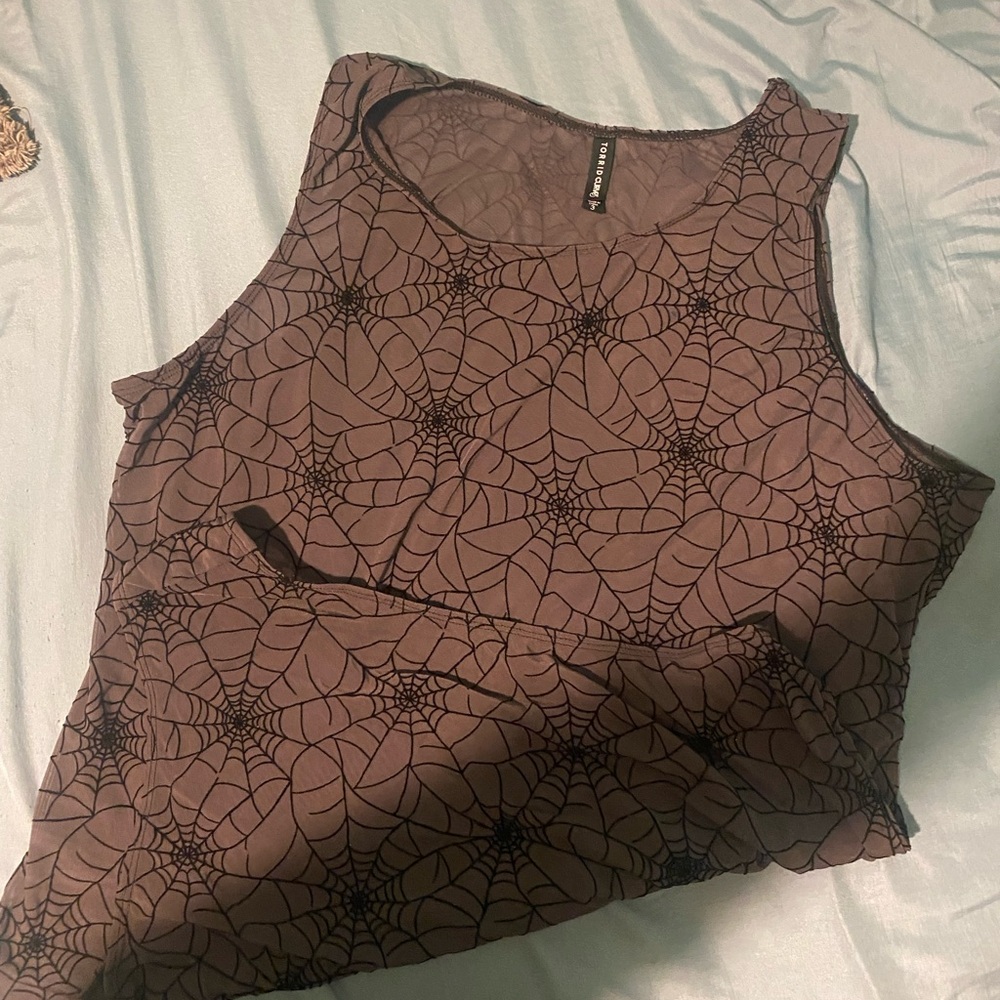 Torrid spider web bodysuit
